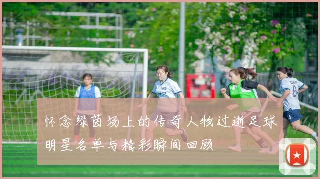 怀念绿茵场上的传奇人物过逝足球明星名单与精彩瞬间回顾